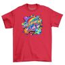 The Shirt Shack "Pride_95" Super Gay T-Shirt Onbeschaamd Fabulous! Grappig T-shirt, uniseks bedrukt ontwerp. Draag je trots met een kleurrijke flair!, Rood, XXL