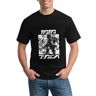 JIAERLE TOYS Men's Shaman King T-Shirt Breathable Crew Neck Loose Black 3XL