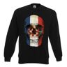 Urban Backwoods Croatia Skull Flag Heren Sweatshirt Pullover Zwart Maat XL