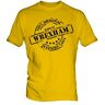 York Street Gemaakt in Wrexham Heren T-shirt T-shirt T-shirt, Boterscotch, XL