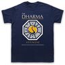 SENGEKE UUP The Dharma Initiative Lost Tv T-Shirt Mens_285 Navy XXL