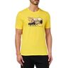 Diadora SS Archive T-shirt voor heren, Levendig Geel, L