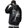 XYXIONGMAO Techware Graphic Hoodies Street Streetwear Hoodie Japanese Oversized Black Mens Hip Hop Sweatshirt