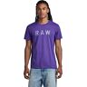 G-Star Raw Heren RAW T-shirt, paars (dk violet C506-5616), S, Paars (Dk Violet C506-5616), S