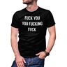 B&S Boutique Fuck You Fucking Fuck Inspired Samantha Chaitanya Divorce Heren Zwart T-Shirt Size L