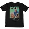 Keyru David Attenborough T Shirt Top Sweatshirt Short Sleeve Black M