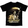 abaaisod Emiliano Zapata T-shirt voor heren met grote print, zwart T-shirt voor heren, Zwart, M