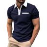 TDEOK Poloshirt voor heren, poloshirt met korte mouwen, katoen, poloshirt voor heren, zwart-wit, slim fit, korte mouwen, witte poloshirts voor heren, katoen, poloshirt voor heren, zomer, licht, golf sport,