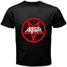 MANBAO Anthrax *Pentagram Symbol Men'S Black T-Shirt Size XL