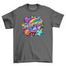 The Shirt Shack "Pride_95" Super Gay T-Shirt Onbeschaamd Fabulous! Grappig T-shirt, uniseks bedrukt ontwerp. Draag je trots met een kleurrijke flair!, Grijs, 5XL