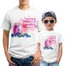 generic Familie zomer T-shirt voor heren, fantasie-gezegde T-shirts van polykatoenmix, normale pasvorm, tops voor vader, dochter en zoon, Stijl 4, 8XL