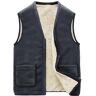 CzooM Fleece Vest Heren Wintervest Mouwloos Vest Jas Mouwloos Fleece Vesten Heren Warm Oversize Vest Herenvesten Plus Maten Outdoor (Color : Gray, Size : 3XL)