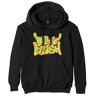 Billie Eilish 'Airbrush Flames' (zwart) Pullover Hoodie