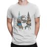 SEA MILD Scorpion VS Subzero O Neck TShirt Mortal Kombat Video Game Polyester Basic T Shirt Man's Grey XXL