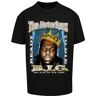 The Notorious B.I.G. Heren T-shirt Biggie Crown Oversize Tee, Merchandise Shirt voor mannen met portretprint van Biggie Smalls, maten XS XXL, zwart, L