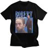 ZI SHAN Robert Pattinson T-Shirts Twilight Saga Print Streetwear Men Black M