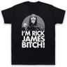 MUZHILIN Men's JBT Chappelle Show Dave Unim Rick Bitch! Men Casual Tees Top Sweatshirt Short Sleeve Black XL