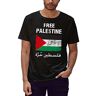 ROSETRAIL Free Palestine Flag Gaza Palestinian Zwart T-shirt heren Size L