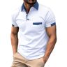 TDEOK Poloshirt heren zwart XXL poloshirt heren met borstzak korte mouwen poloshirt heren regular fit korte mouwen T-shirts mannen poloshirts golfpoloshirts heren poloshirts voor heren katoen,