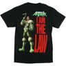 QUANYAN Anthrax I Am The Law Judge Dredd Men's T-Shirt 100% Cotton Black XL