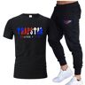 VALOKEL Trainingspakken voor heren Trapstar Gedrukt Vrije tijd joggingset 2-delige shirts en sportshorts Trainingspakken Trap Star trainingspak Werktrainingspak Broeken Heren (Color : A01, Grootte :