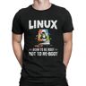 Jhym Linux Born To Be Root Not To Reboot Unique TShirt Linux GNU Minix Unix Comfortable New Design Gift Clothes T Shirt Ofertas
