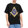 LONG TA Men-Women-s-Shirt-Freemason-Square-Compass-Gold-Masonic-Accessories-Casual-100-Cotton-Freemasonry-T-Shirts Black 3XL