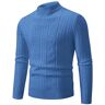 MdybF Sweater Men Autumn And Winter Men's Sweaters O-neck Knitted Sweaters Warm Slim Pullover-blue-a-2xl