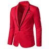 BOTCAM Stijlvol casual casual business bruiloft outwear mantel pak tops jassen heren stijlvol, rood, M