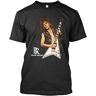 Jiaggoyrx Zeldzaam!! Katoen Heren top Randy Rhoads Gitarist T-Shirt Zwart, Zwart, L