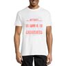 Atspauda Politics is war Without Bloodshed While war is Politics with Bloodshed Crew Neck katoen heren T-shirt wit, Wit, XXL