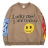 NAGRI Heren Lucky me I See Ghosts Sweatshirt