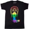 QUANYAN Elvira Pride Rainbow Face T-Shirt Gay Lesbian Lgbtq+ Mistress Of The Dark Tee Black M