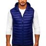 BOLF herenvest bodywarmer dekvest donsvest zonder mouwen, sportvest met capuchon, vrije tijd, outdoor, slim fit, modelkeuze 1U1