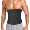 Fyearfly Tailletrainer riem, bodywrap-zweetriem, heren-tailletrainer-vorming, bevordert de stofwisseling, vetverbranding, verstelbare taille-trimmerriem voor fitnesssporten (S/M)