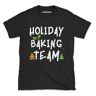 ANGXIA Holiday Baking Team Slim Fit T Shirt Mens Christmas Holiday Mens455162 Black L