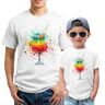 generic Familie zomer T-shirt voor heren, fantasie-gezegde T-shirts van polykatoenmix, normale pasvorm, tops voor vader, dochter en zoon, Stijl 6, M