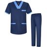 MISEMIYA , Uniseks uniformen, uniform set, medisch uniform met shirt en broek, uniformen voor gezondheidszorg, ref. 8178, L