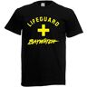 Textilhandel Hering T-shirt Lifeguard Baywatch, zwart, 3XL