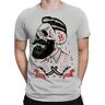 KJSYEDER Rockabilly Barber Men's T-Shirt Top T-Shirt gray