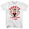 GRENCODE Popeye The Sailorman Yam What I Yam Men's T Shirt White XL