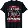 DUOduoAi Gepensioneerde brandweerman heroïsche brandweerman cadeau-idee heren T-shirt zwart, Zwart, XXL