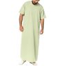 Suncolour Heren Thobe gewaad korte mouw Saoedische Dubai gewaden Mens Eid Arabische Kaftan moslim islamitische Thobes, 13, S