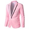 BOTCAM Stijlvol casual casual business bruiloft outwear mantel pak tops jassen heren stijlvol, roze, XXL