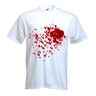 bertram BLOOD SPLATTER MEN'S FANCY DRESS T-SHIRT Vampire Zombies Dexter Vampires