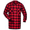 Craftland Flanellen overhemd geweven flanel extra lang Gr. XL, Rood, Rot, XL