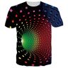Goodstoworld Heren Gewoontjes Tshirts 3D Afdrukken T Shirt Short Sleeve Gewoontjes T-Shirt XXL