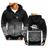 HARLSO Heren stijlvolle hoodies trui voor Dead-Pool sweatshirt met lange mouwen Hoody rits trekkoord vest tieners herfst stijlvolle trui voor heren,Grey-M