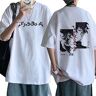 OUHZNUX T Shirt Zwart Klaver Grappig Cartoon T-shirt Mannen Manga Anime T-Shirt Unisex Tshirt Hip Hop Top Tee Mannelijk XXS-XXL