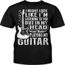 XINYANGDAO Playing My Guitar Rock N Roll Guitar Shirt, Vintage Shirt For Men And Women Size M